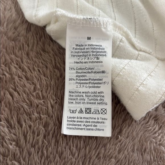 Madewell crop off white top size M - Picture 4 of 5